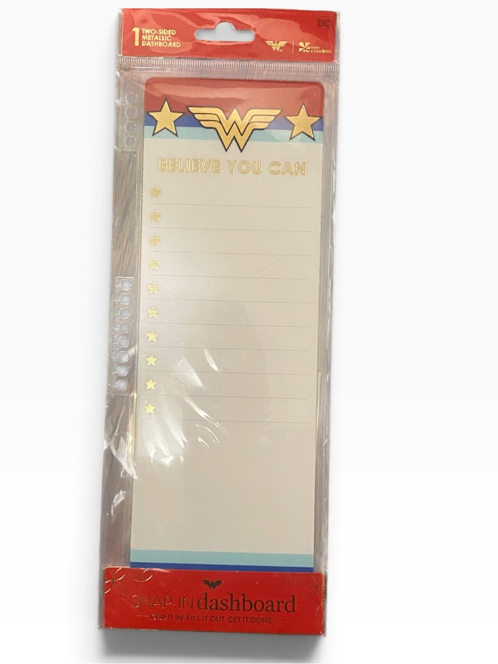 Wonder Woman X Erin Condren Snap In Dashboard